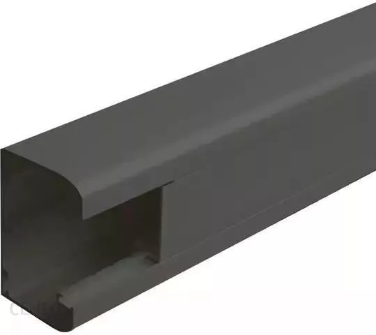Goulotte noire  80 x 50 x L=2000mm avec couvercle à clippage direct (L=45mm Mosaic)  DLP Design Legrand