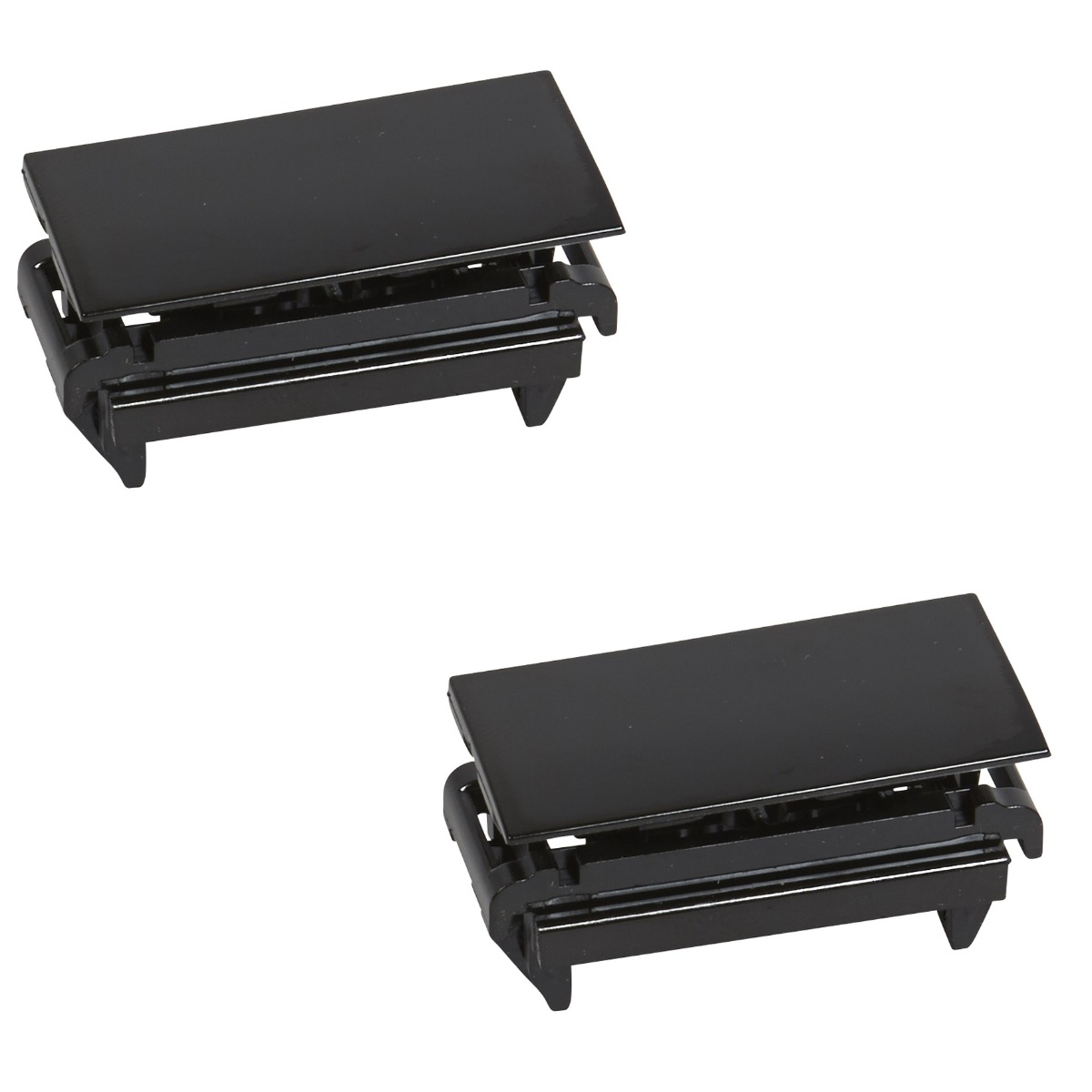 Clip de maintient noir appareillage à clippage direct Mosaic forma 45x45 Soluclip Legrand (set de 2)