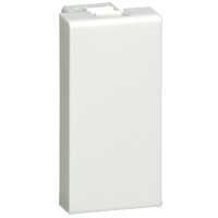 Plaque d'obturation Mosaic blanc (1 module) pour multi-supports Legrand