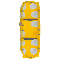 Boîte d'encastrement triple étanche à l'air cloisons creuses 3xØ67x40mm (vert/hor - entraxe 71mm) Batibox Energy Legrand