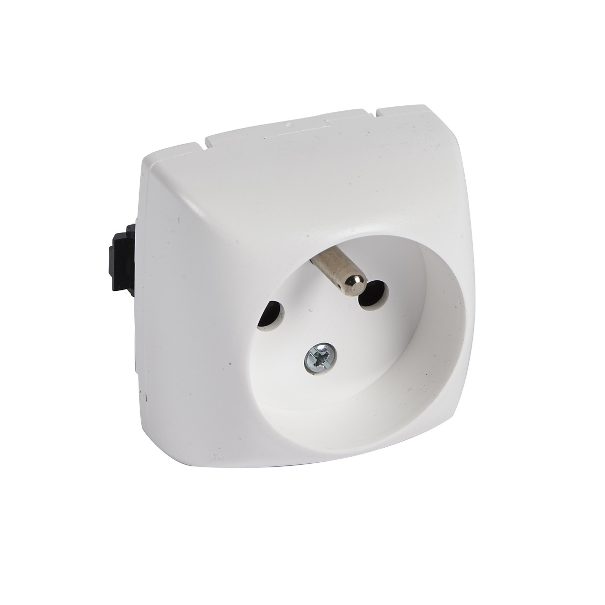 Prise de courant 2P+T composable 10/16A - 250V blanc RAL 9010 Oteo Legrand