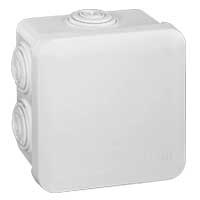 Boîte de dérivation blanche 7 embouts  80x80x45mm Plexo 55 Legrand
