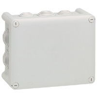 Boîte de dérivation grise 10 embouts 180x140x86mm Plexo 55 Legrand