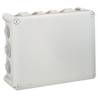 Boîte de dérivation grise 14 embouts 220x170x86mm Plexo 55 Legrand