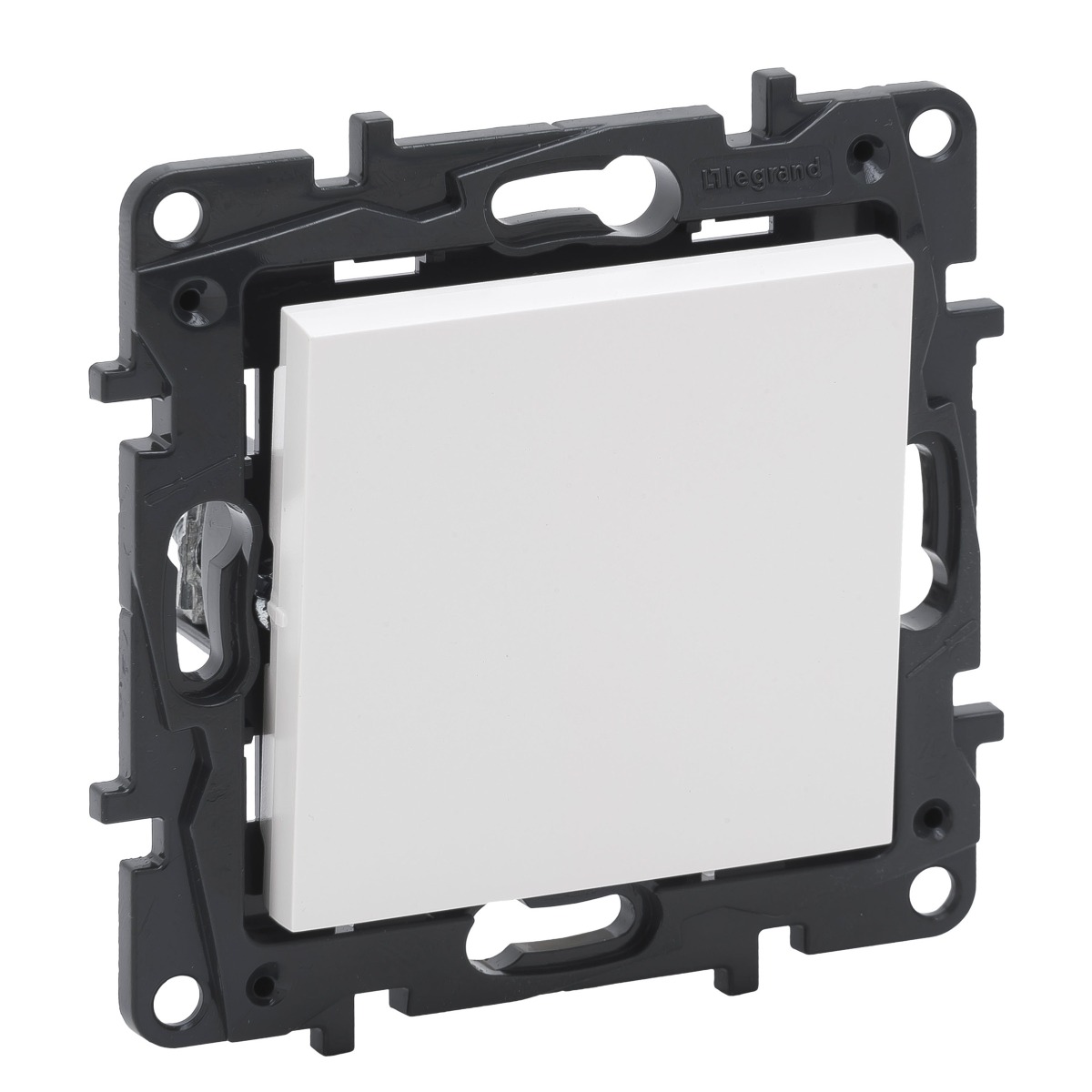 Interrupteur va-et-vient 10A bornes automatiques blanc Niloé Next NNP2210WH Legrand