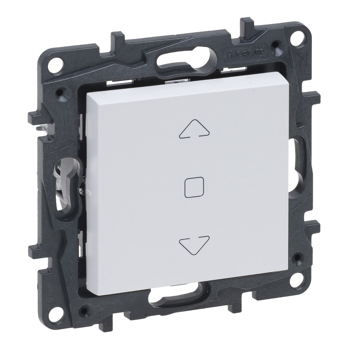 Interrupteur pour volets à 3 positions 6A bornes automatiques blanc Niloé Next NNP2610WH Legrand