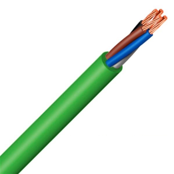 Câble de données flexible faradisé avec couleurs LIHCH-DIN 2x0.75mm² 500V sans Vert/jaune et sans halogène (LSOH) (au mètre)