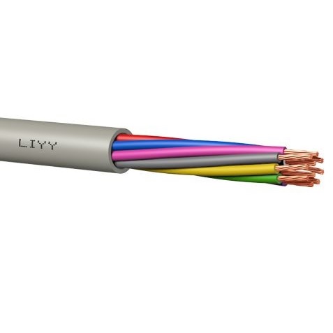 Câble multiconducteurs flexible non faradisé couleurs 3x0.25mm² sans vert/jaune LIYY-Cca (au mètre)