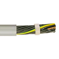 Câble multiconducteurs flexible non faradisé numéroté 8x1.5mm² avec vert/jaune LIYY-Cca (au mètre)