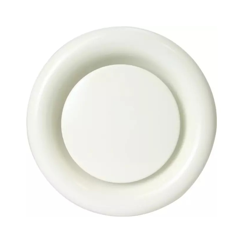 Bouche d’extraction/pulsion réglable acier blanc LDVS Ø 125mm Bouex Lorflex