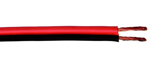 Câble haut-parleurs LSCURN 2x0.75mm² Eca rouge-noir (rouleau 100 mètres)