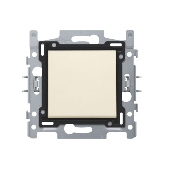Bouton-poussoir simple NO/NF bornes automatiques Original crème Niko