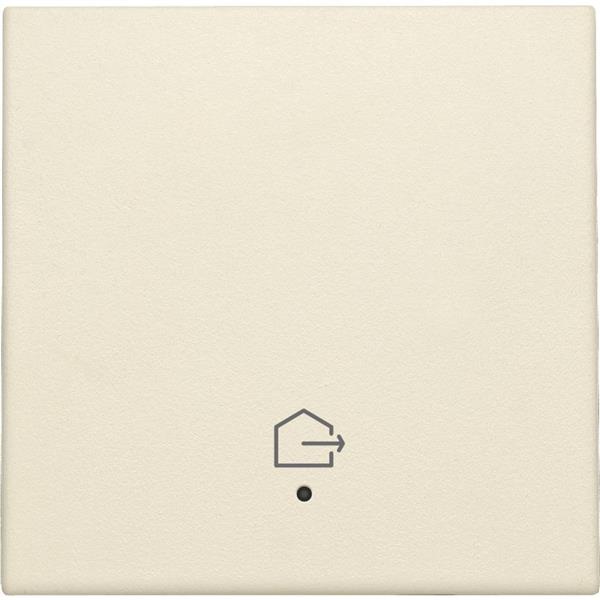 Set de finition avec lentille et symbole "quitter la maison" pour interrupteur intelligent simple Original et Intense crème Niko