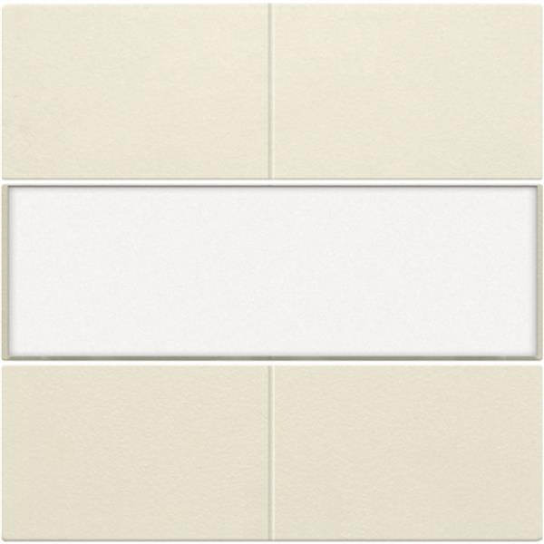 Set de finition Original crème bouton-poussoir 4NO 24V avec étiquette Niko