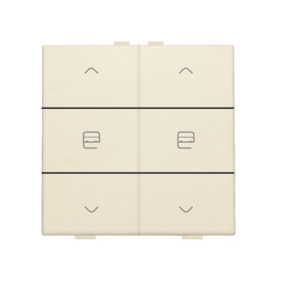 Commande de moteur double avec touches crème Original Home Control® Niko