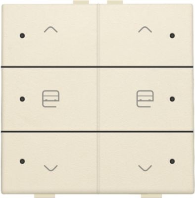 Commande de moteur double avec Led touches crème Original Home Control® Niko