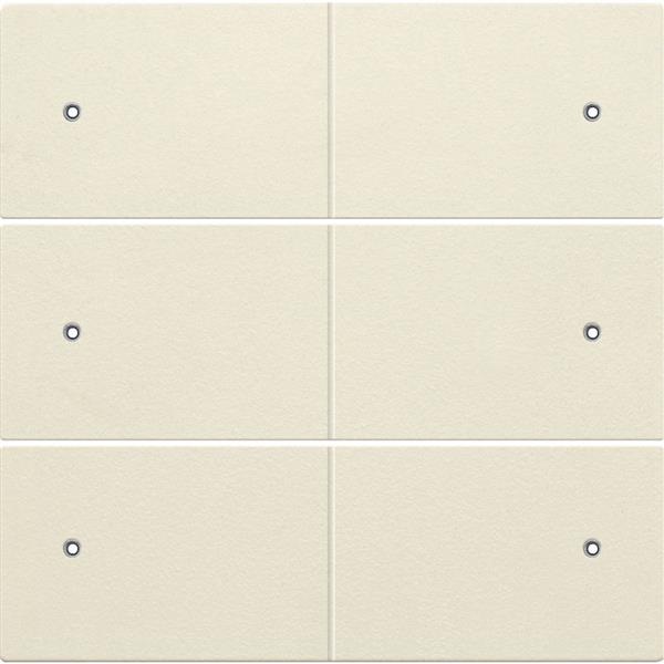 Set de finition Original crème bouton-poussoir 6NO 24V avec Led Niko