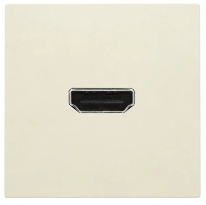 Prise avec connexions HDMI / HDMI sans socle de fixation Original crème Niko