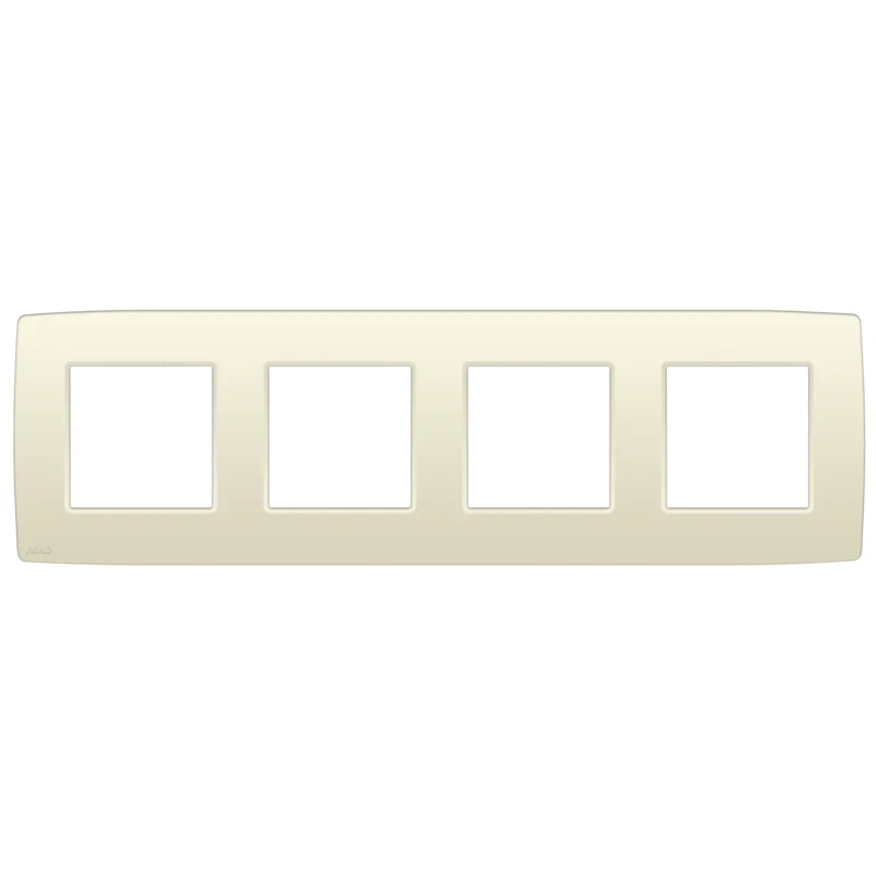 Plaque de recouvrement quadruple entraxe 71mm Original crème Niko 