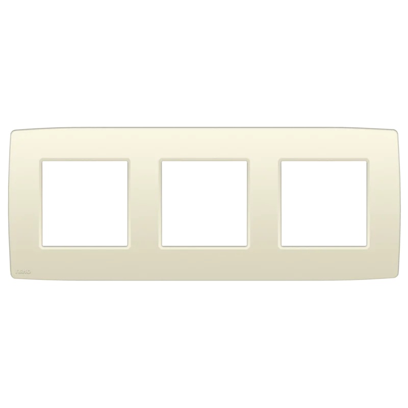 Plaque de recouvrement triple entraxe 71mm Original crème Niko 