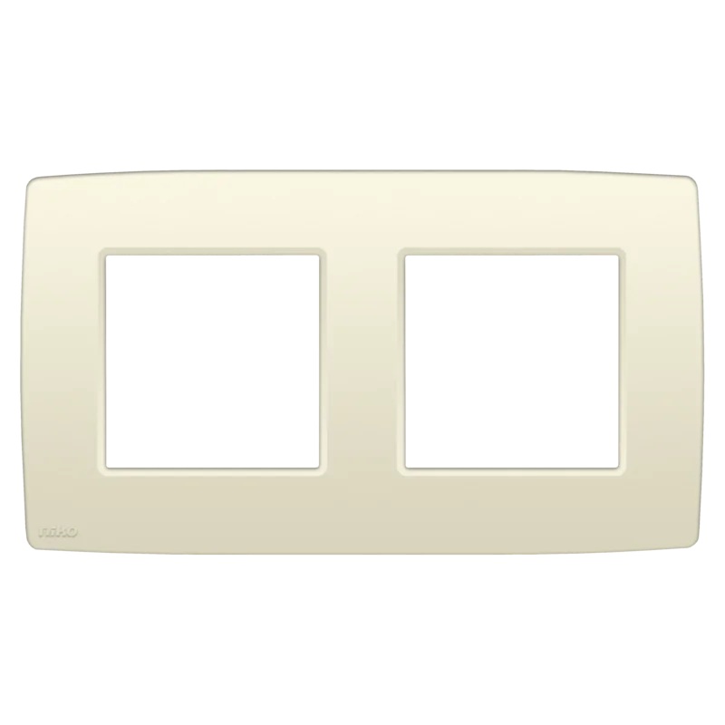 Plaque de recouvrement double entraxe 71mm Original crème Niko