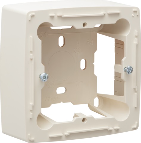 Boîtier en saillie simple Original crème Niko