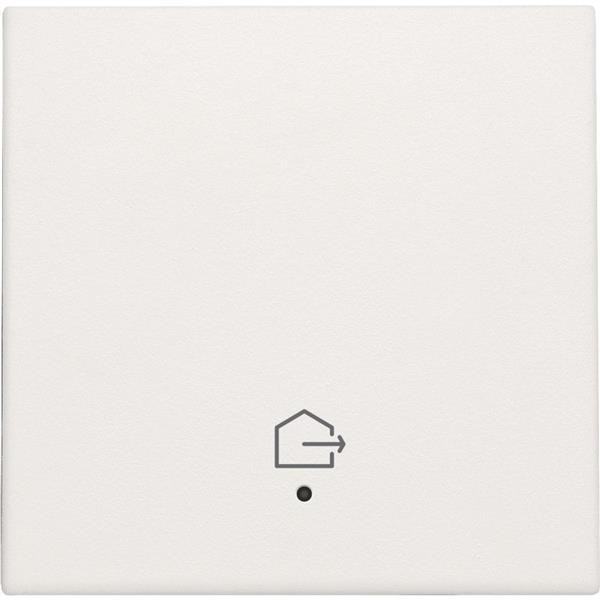 Set de finition avec lentille et symbole "quitter la maison" pour interrupteur intelligent simple Original et Intense blanc Niko