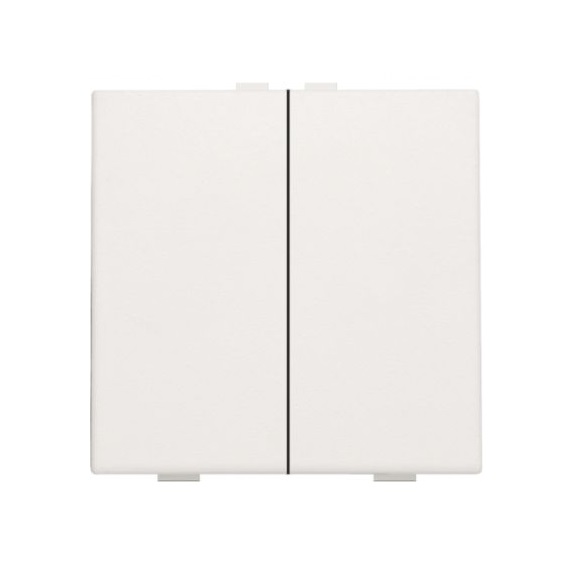 Commande d'éclairage double avec touches Original et Intense blanches Home Control® Niko