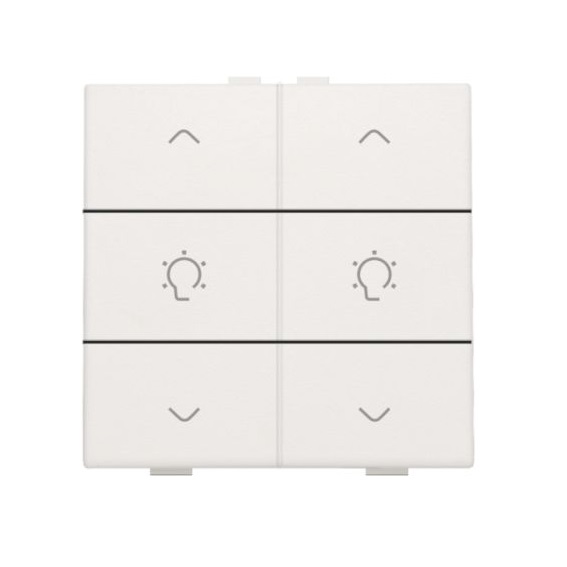Commande de variateur double avec touches Original et Intense blanches Home Control® Niko