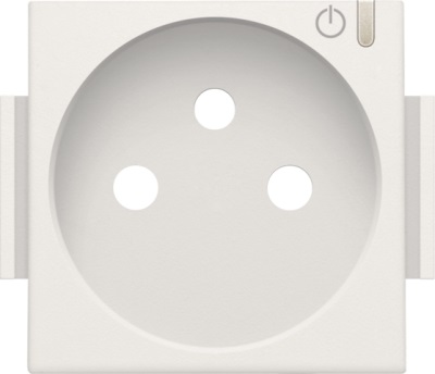 Set de finition prise connectée avec terre Zigbee® Original et Intense blanc Home Control® Niko