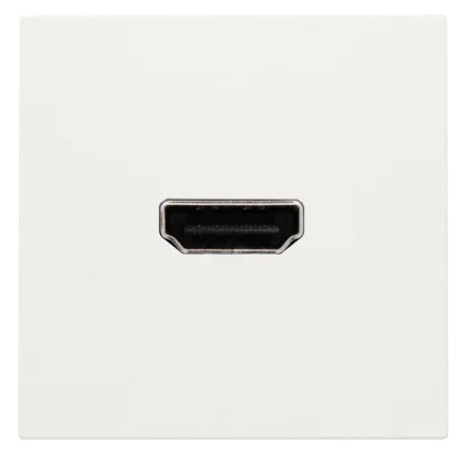 Prise avec connexions HDMI / HDMI sans socle de fixation Original et Intense blanc Niko