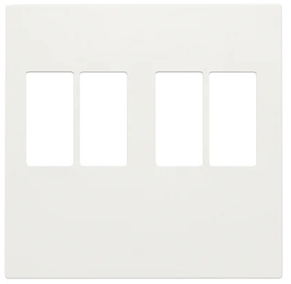 Set de finition prise audio double pour haut-parleurs Original et Intense blanc Niko