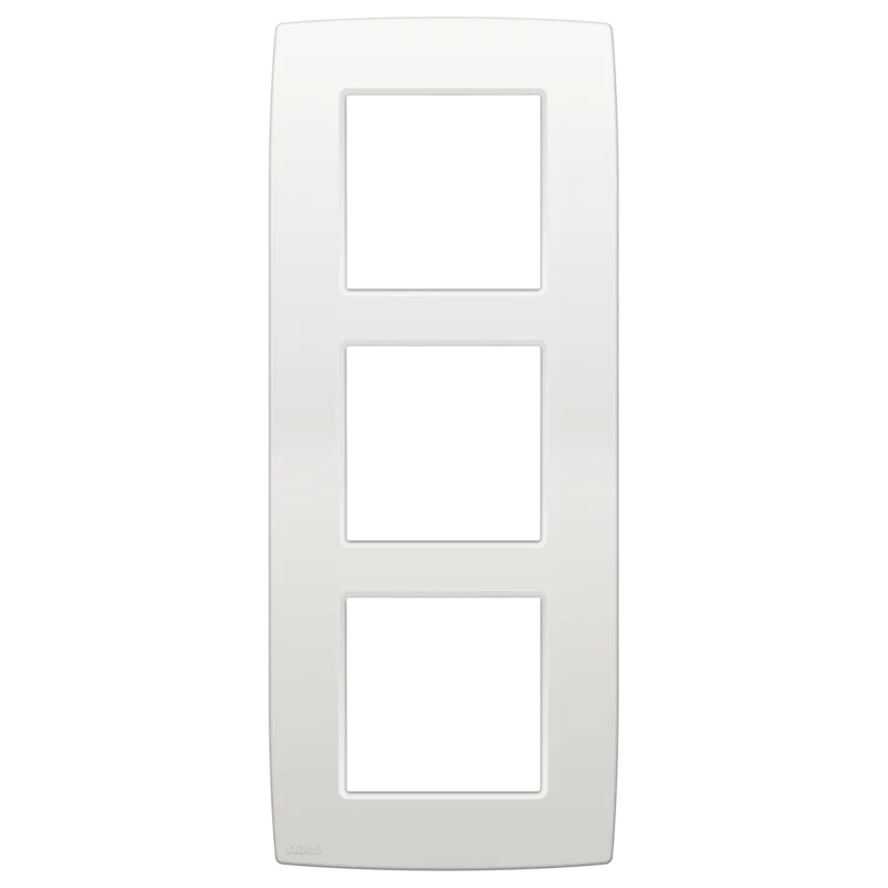 Plaque de recouvrement triple entraxe 60mm vertical Original blanc Niko 
