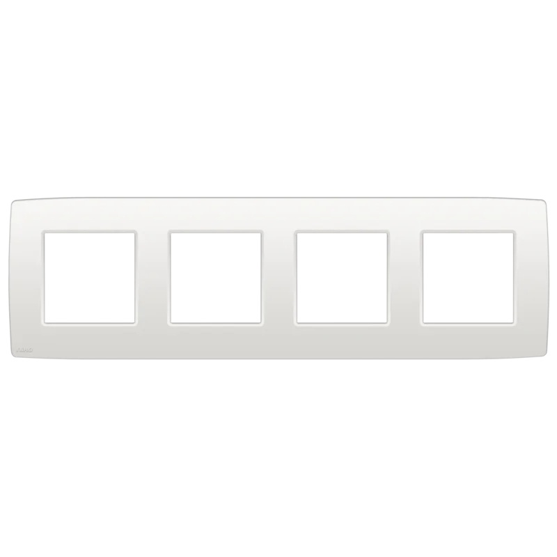 Plaque de recouvrement quadruple entraxe 71mm Original blanc Niko 