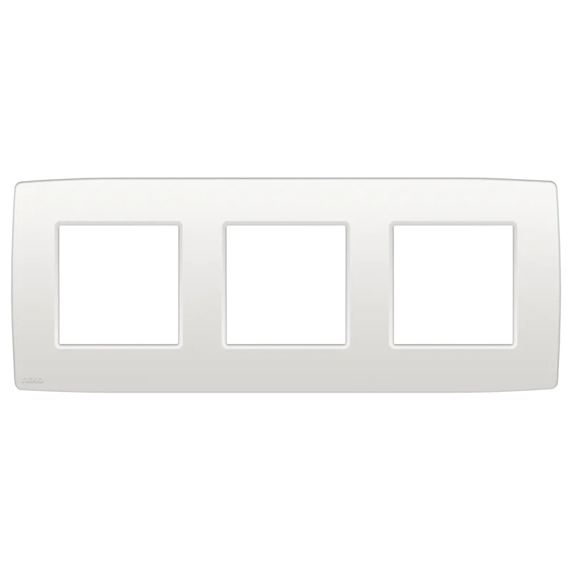 Plaque de recouvrement triple entraxe 71mm Original blanc Niko 