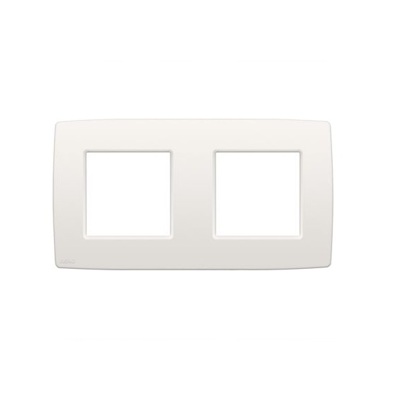 Plaque de recouvrement double entraxe 71mm Original blanc Niko