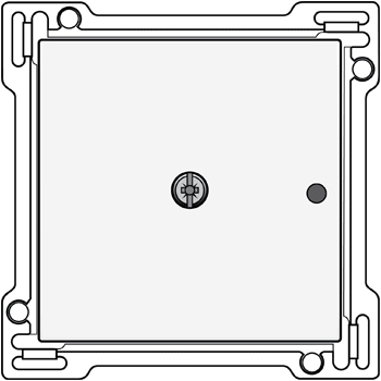Set de finition pour récepteur RF à encastrer Original et Intense blanc Niko