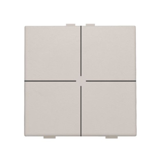Commande d'éclairage quadruple avec touches Original Light Grey Home Control® Niko