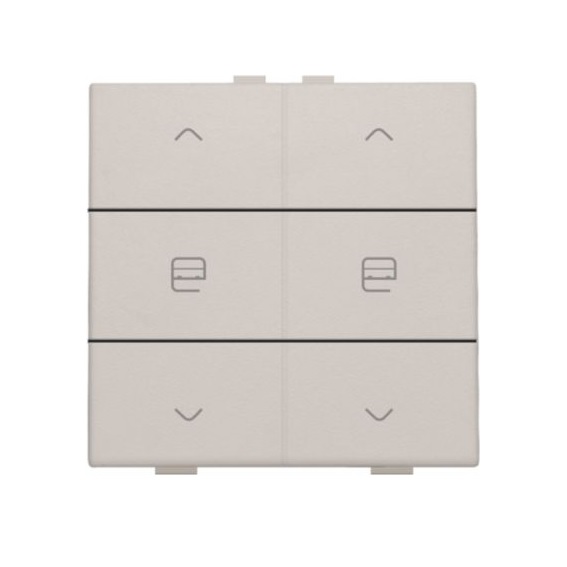 Commande de moteur double avec touches Original Light Grey Home Control® Niko