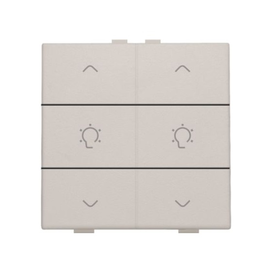Commande de variateur double avec touches Original Light Grey Home Control® Niko