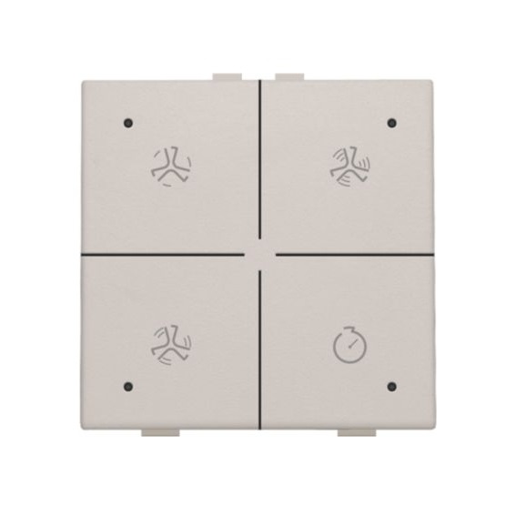 Commande de ventilation avec Led touches Original Light Grey Home Control® Niko