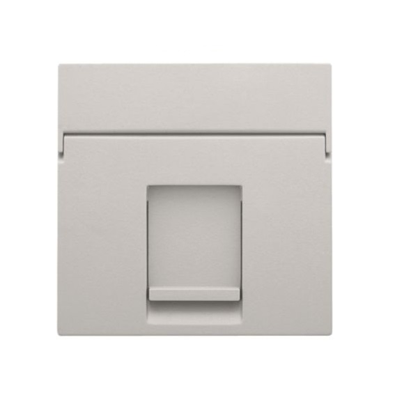 Set de finition avec porte-étiquette prise informatique simple Original Light Grey Niko