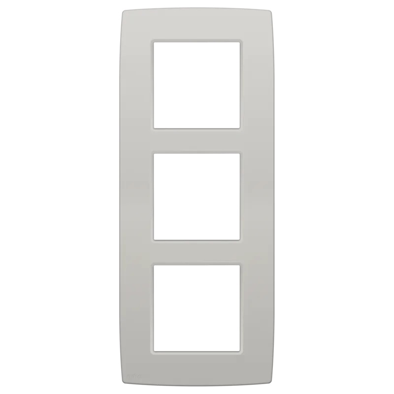 Plaque de recouvrement triple entraxe 60mm vertical Original Light Grey Niko 