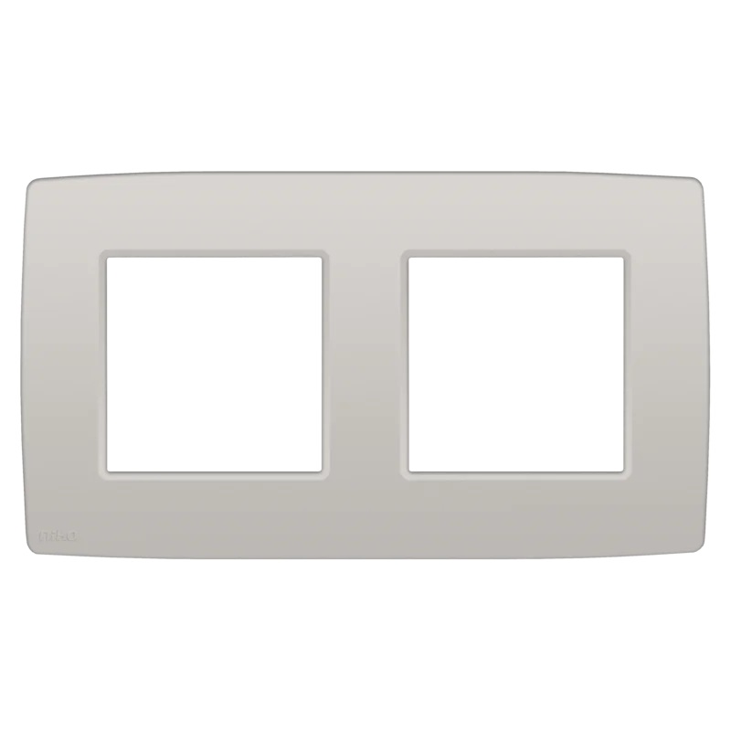 Plaque de recouvrement double entraxe 71mm Original Light Grey Niko