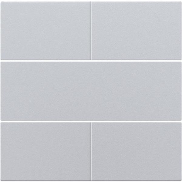 Set de finition Intense Sterling bouton-poussoir 4NO 24V Niko