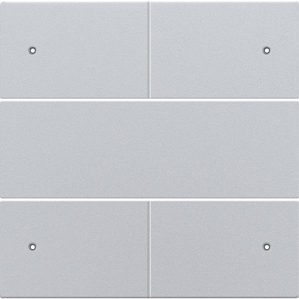 Set de finition Intense Sterling bouton-poussoir 4NO 24V avec Led Niko