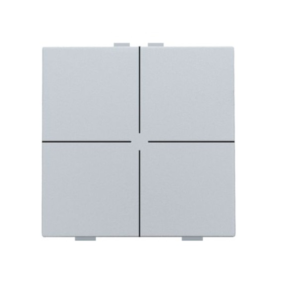 Commande d'éclairage quadruple avec touches Intense Sterling Home Control® Niko