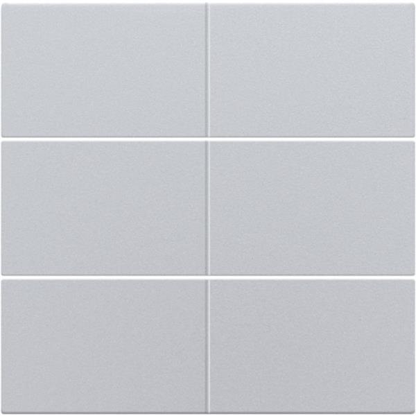 Set de finition Intense Sterling bouton-poussoir 6NO 24V Niko