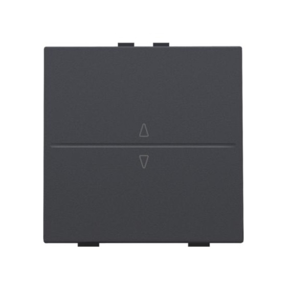 Manette simple ''haut'' et ''bas'' RF & domotique Intense Anthracite Niko