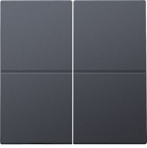 Set de finition variateur Led à poussoir et commande intelligente quadruple Intense Anthracite Niko 